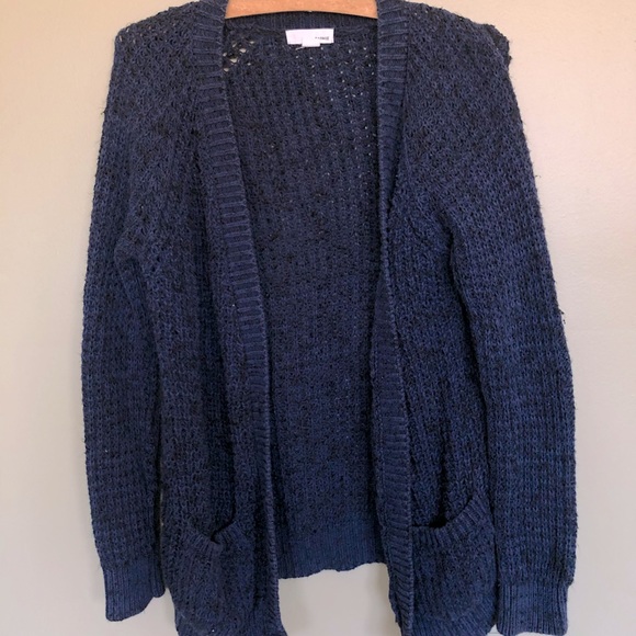 Garage chunky blue and black cardigan - Picture 1 of 3